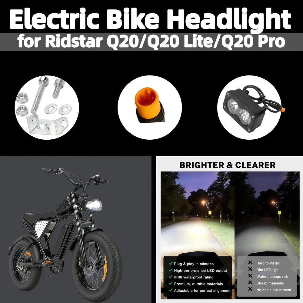 UAOPL waterproof 3-pin connector ensures rain-ready power connections.