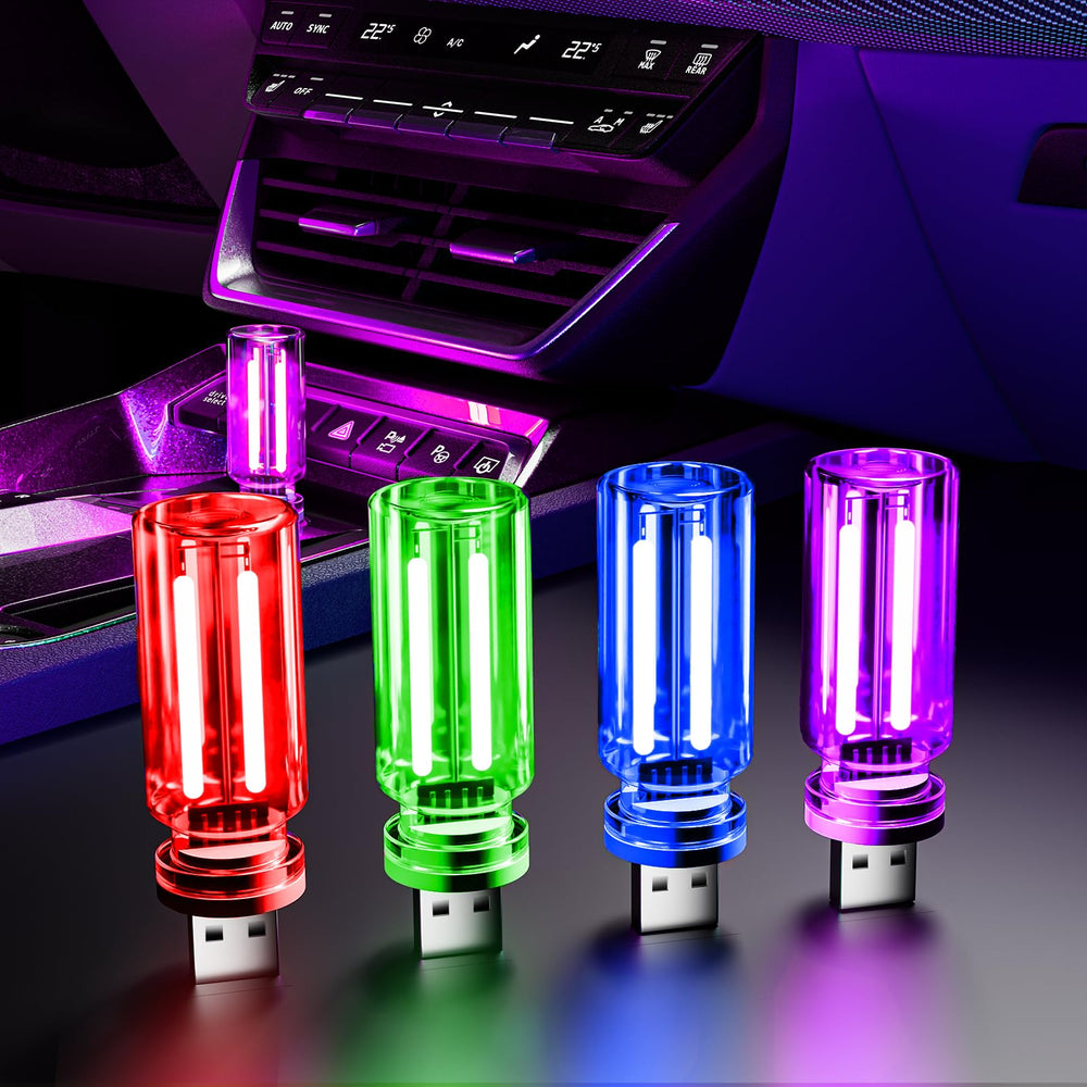 UBAPEV bottle red night light adds warm ambiance and soft illumination for night driving.