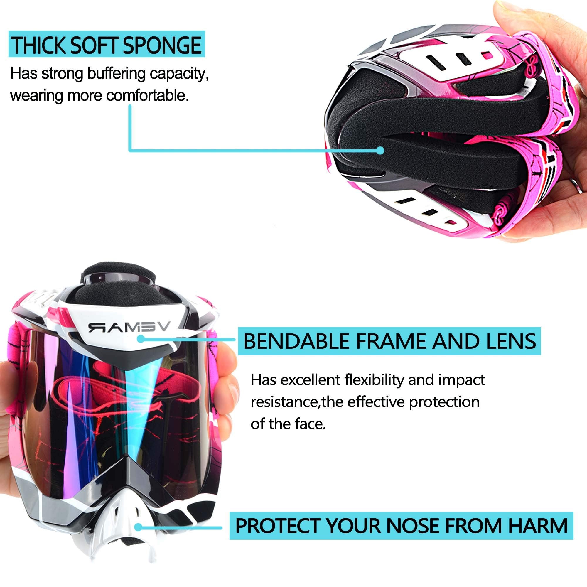 Ubelly UV protection lens emphasizing glare reduction and eye safety.