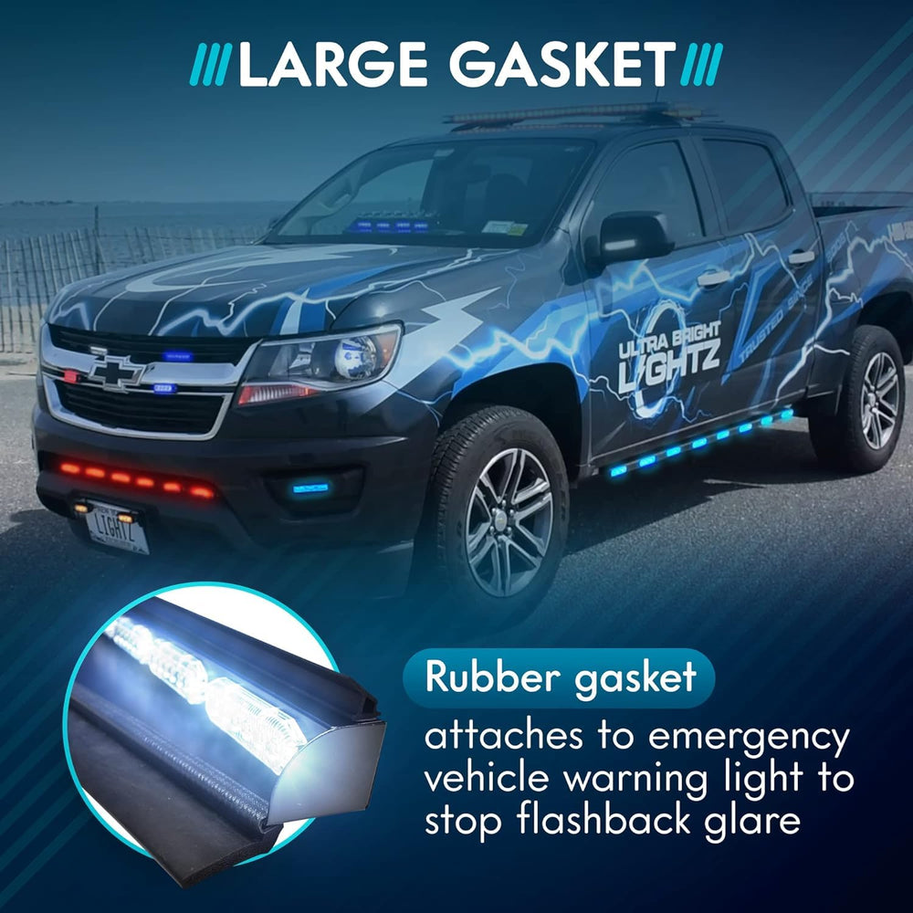 UBL emergency light gasket suits visor, dash, and surface mounts.