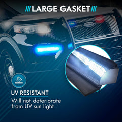 UBL light bar gasket universal compatibility with Feniex and Whelen.