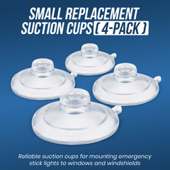 UBL small suction cups for windshield mounts provide a strong, reliable hold