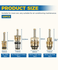 UBOG 39 valve cores ready for rapid automotive AC replacement