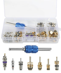 UBOG 40pcs AC Schrader valve kit box for organized storage and easy transport