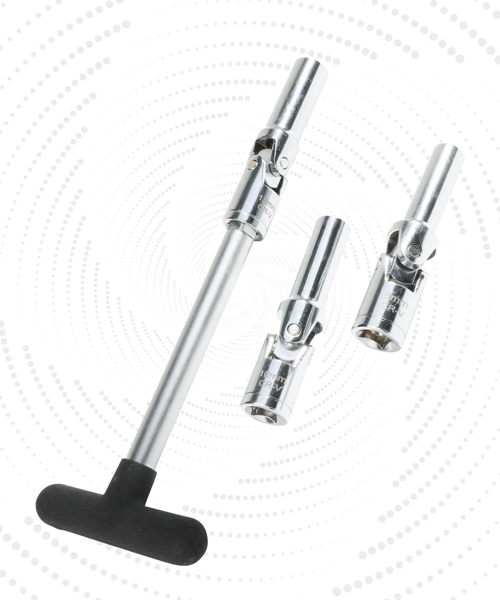 UBOG 10mm glow plug socket enables fast removal in cramped areas.