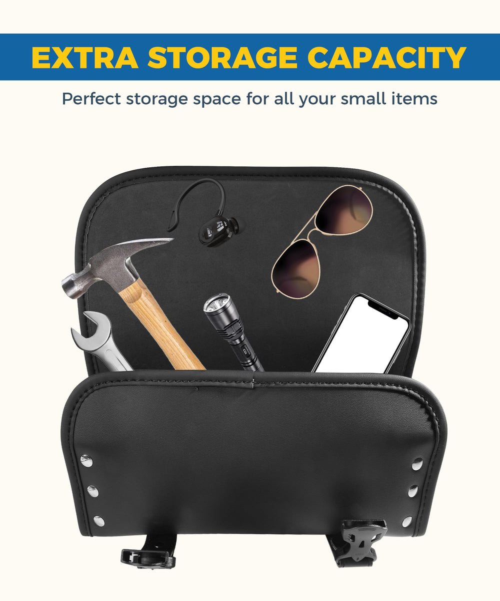 UBOG handlebar bag open with large opening for easy item access