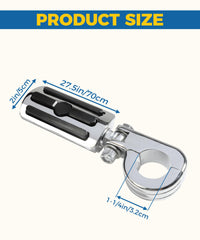 UBOG highway pegs offer 360-degree adjustability for personalized riding angles.