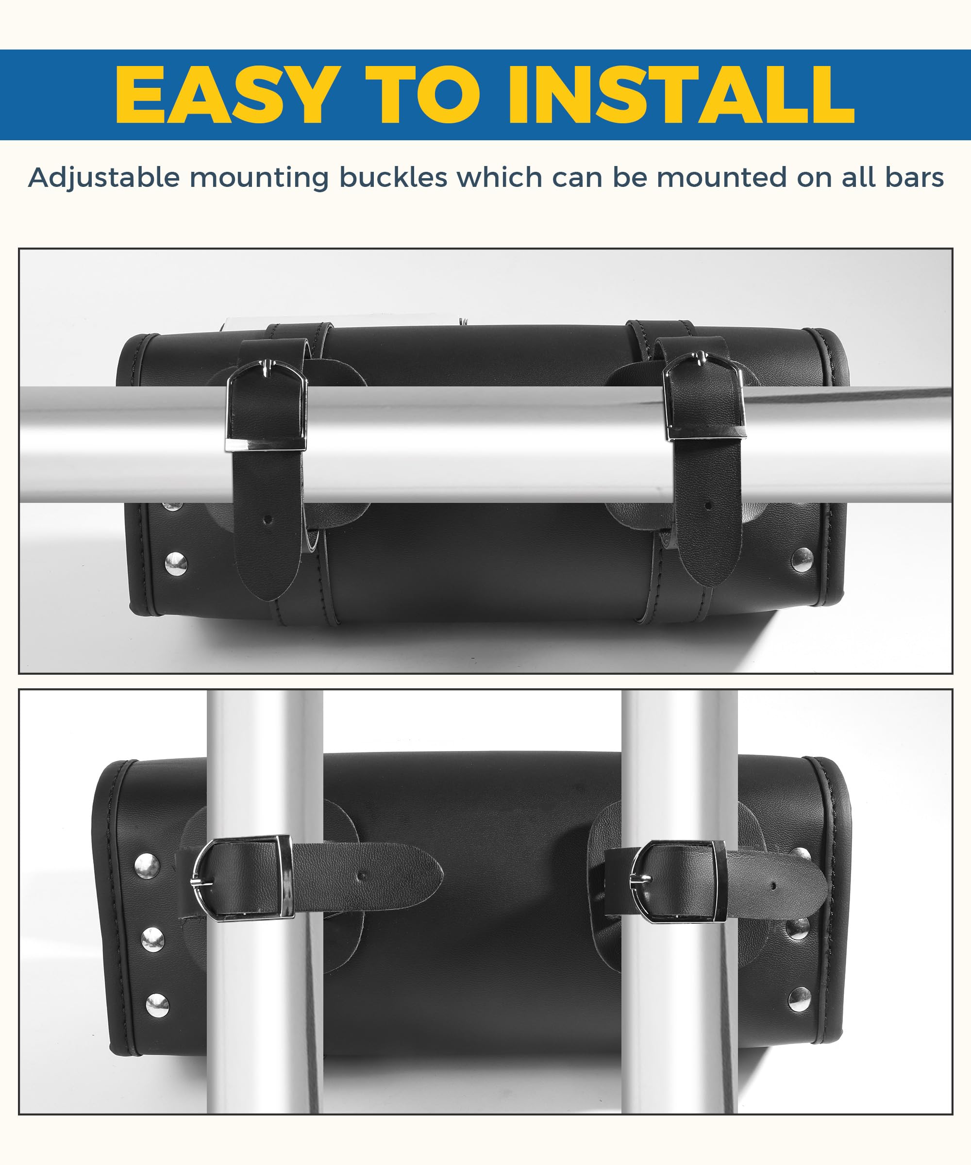 UBOG mounting straps shown for tool-free installation on Autobikes