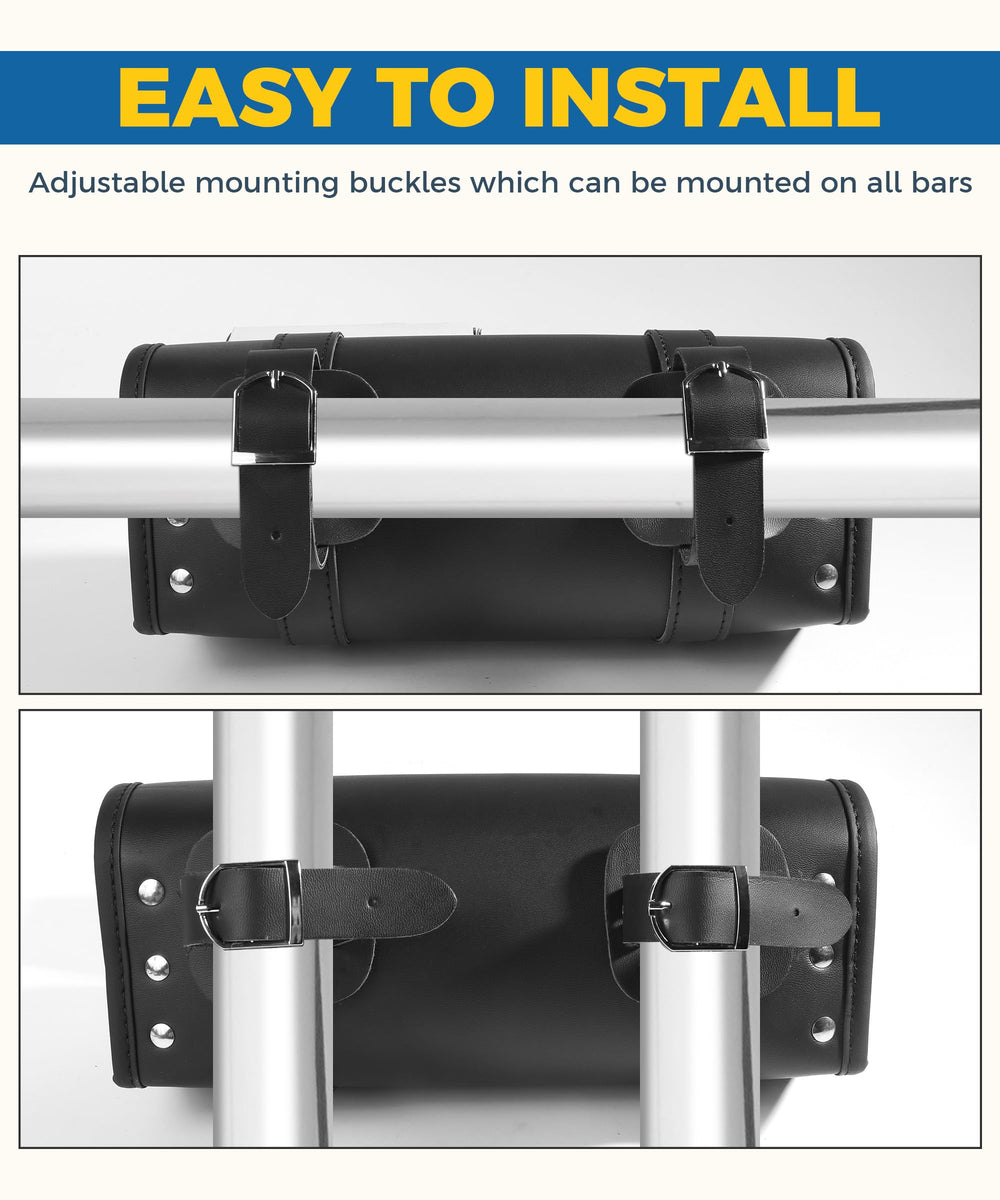 UBOG mounting straps shown for tool-free installation on Autobikes