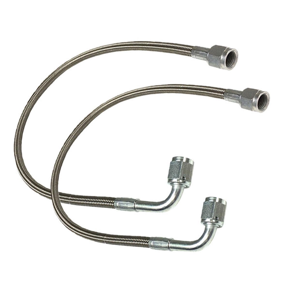 UCCKEYI stainless braided brake line, 12in straight, reliable performance