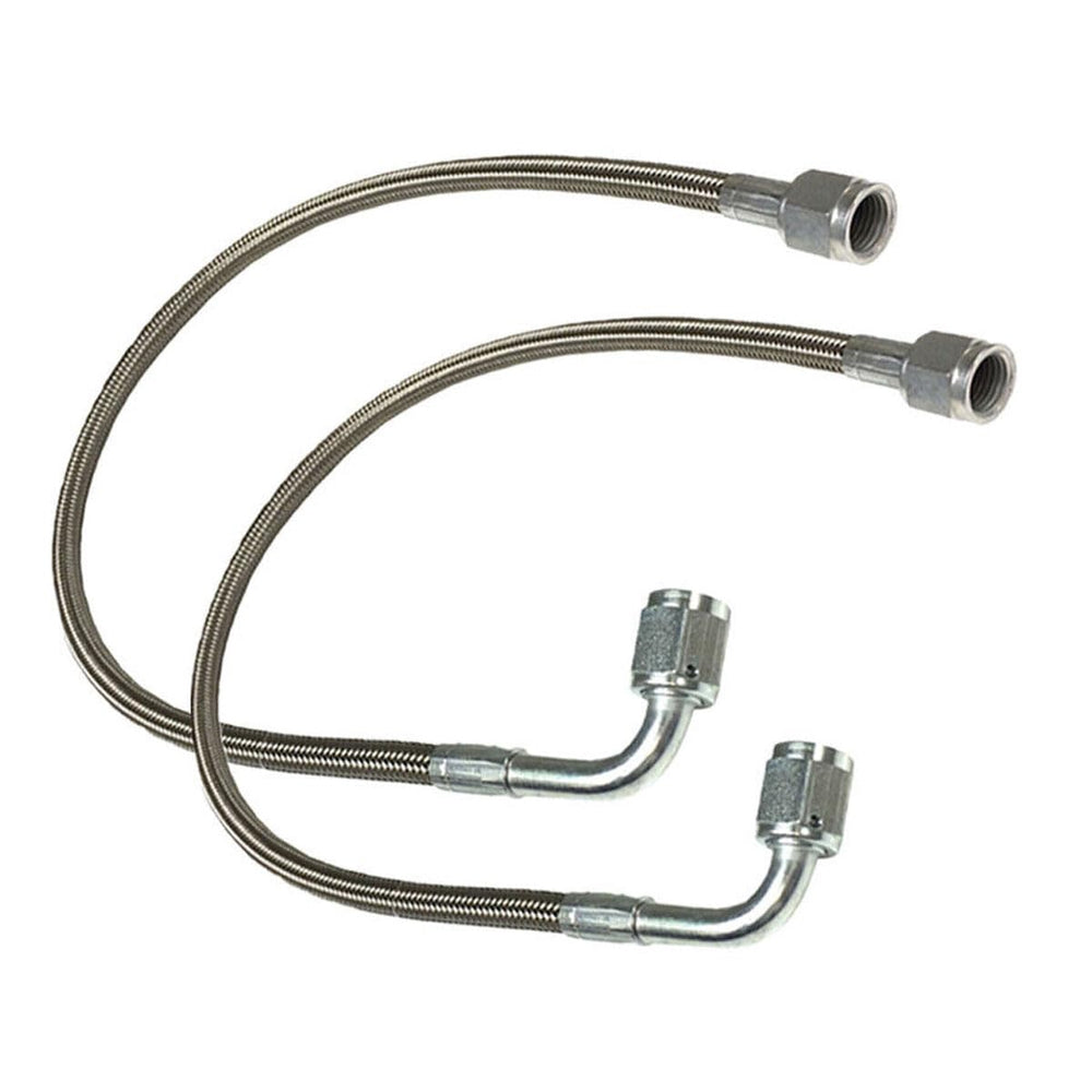 UCCKEYI stainless braided brake line, 12in straight, reliable performance
