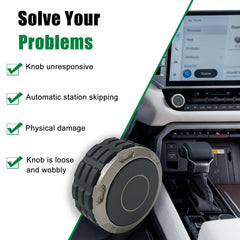 UCELICE volume knob close-up shows textured grip for better control.