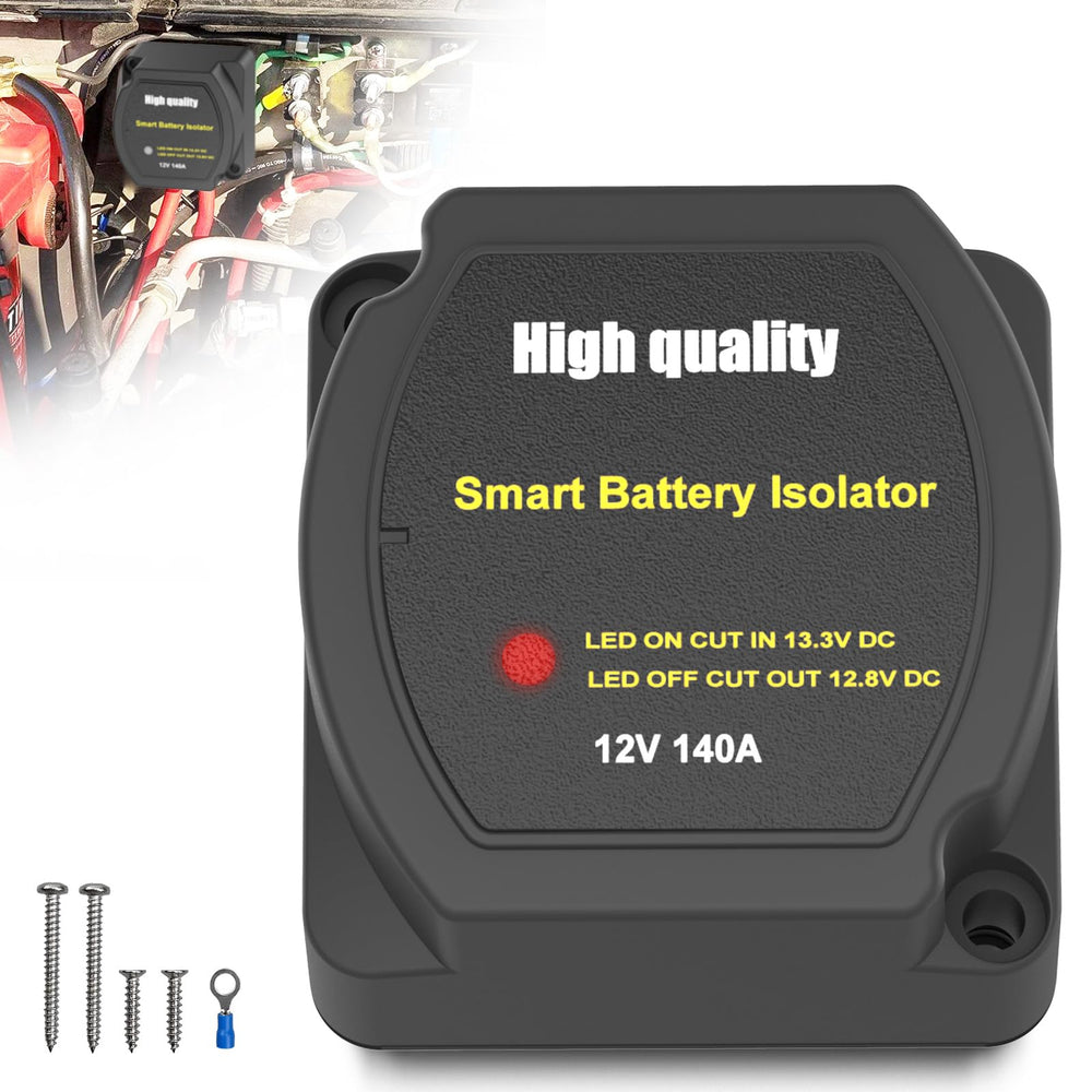 UCkasayfy dual battery isolator with 13-3V cut-in for reliable charging