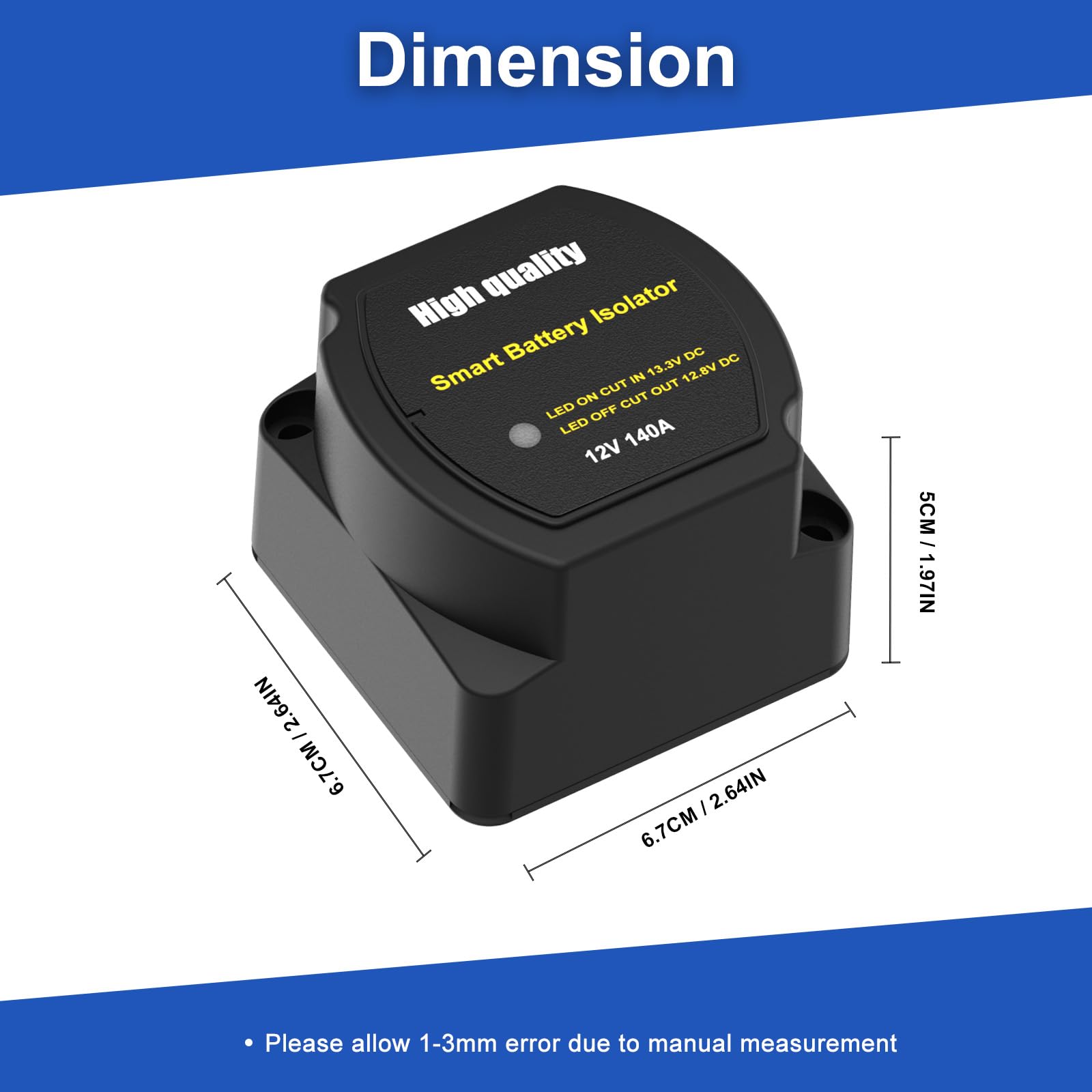UCkasayfy marine use label on isolator in outdoor setting