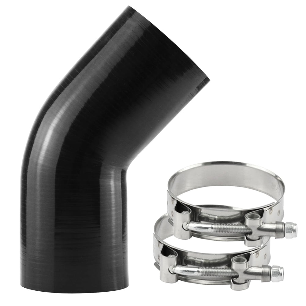 Ucreative 45-degree elbow silicone hose with 4-inch diameter for turbo piping connections