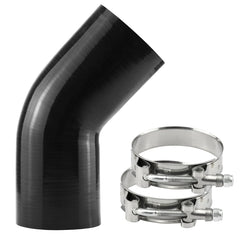 Ucreative 45-degree elbow silicone hose with 4-inch diameter for turbo piping connections