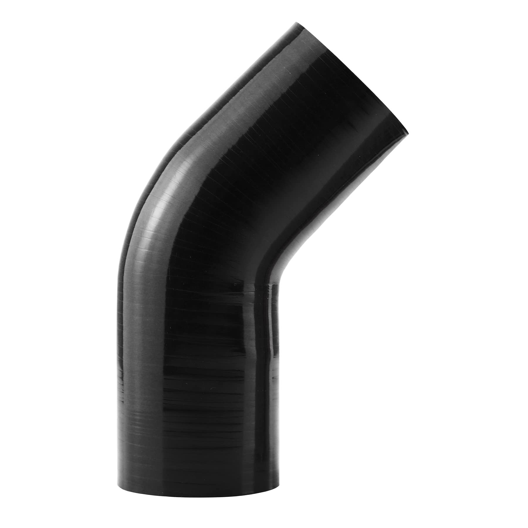 Ucreative 45-degree elbow silicone hose 63mm for turbo piping improves routing and seal.