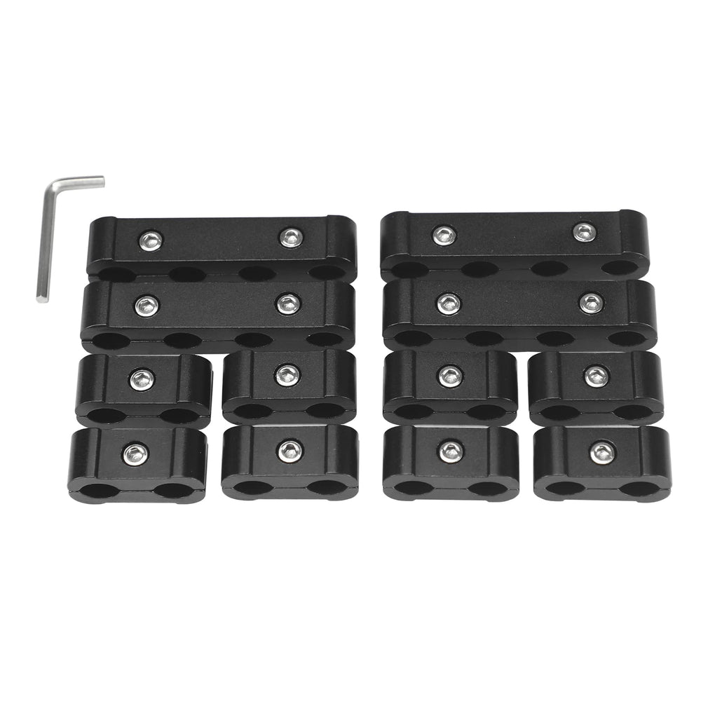 Ucreative wire separator set in black for 8-10mm cables, tidy engine bay