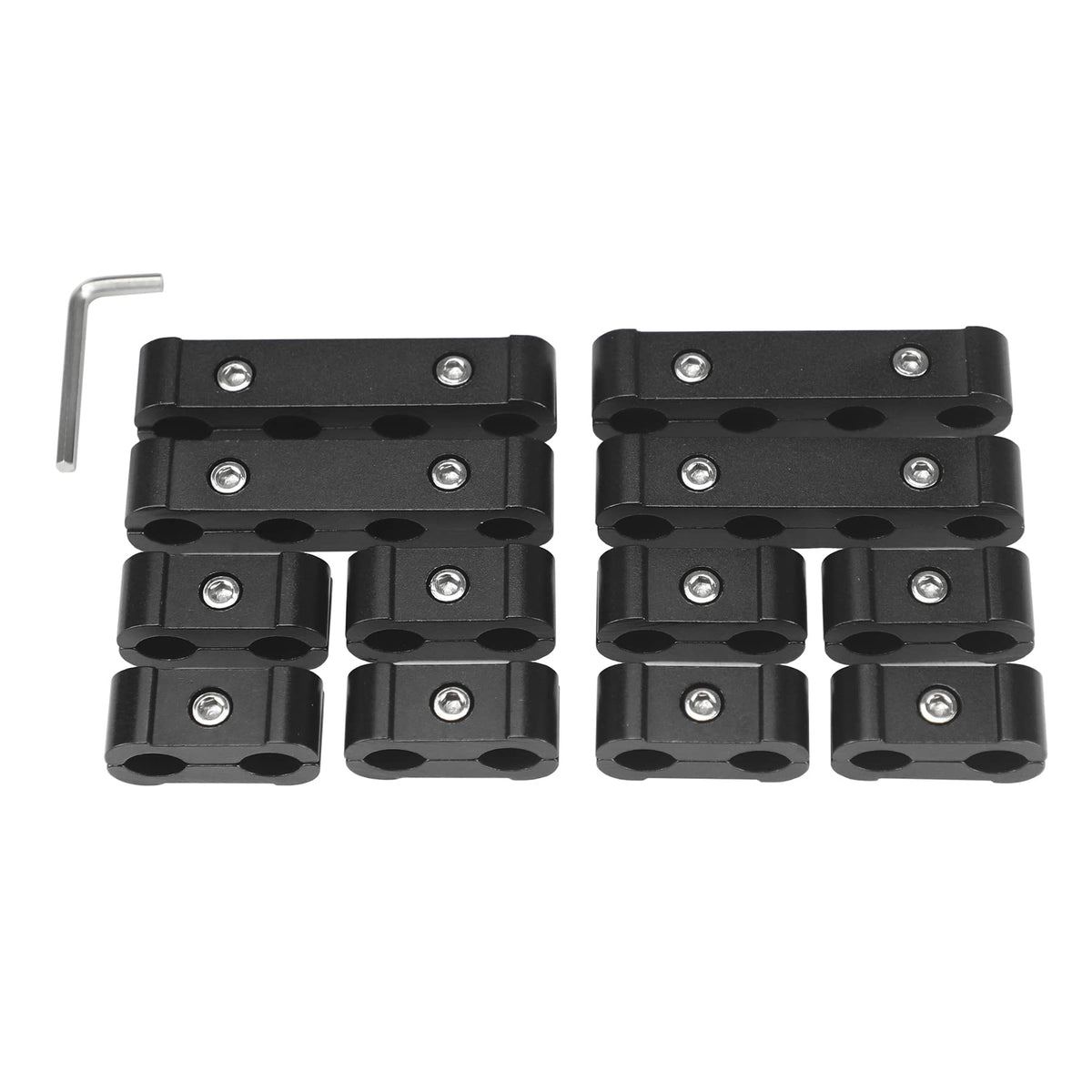 Ucreative wire separator set in black for 8-10mm cables, tidy engine bay