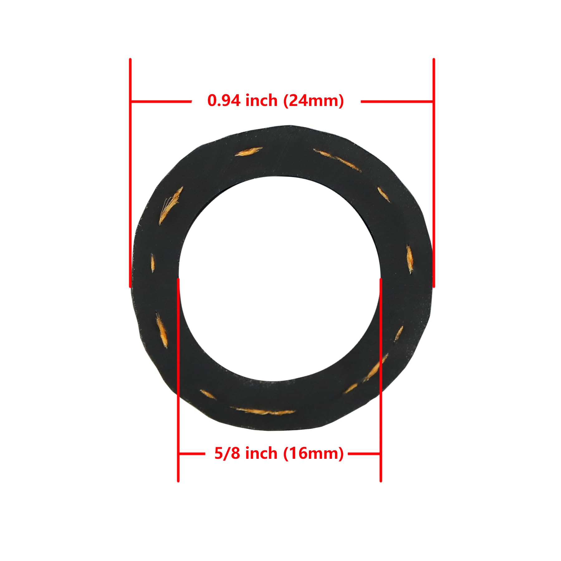 Ucreative fuel line hose closeup, durable NBR rubber construction for daily engine bay use.