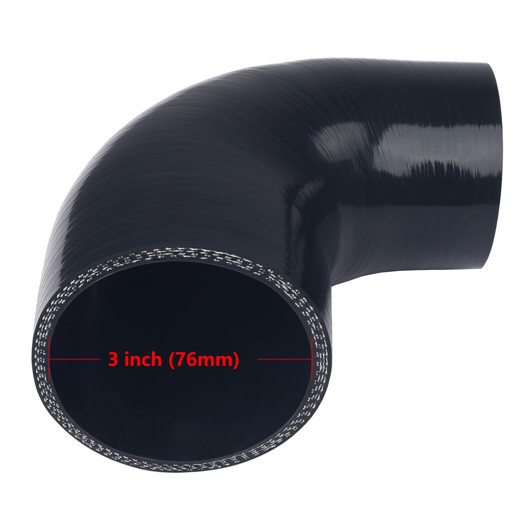 Ucreative 4-ply silicone hose, 5 mm thick, designed for durable heat resistance.