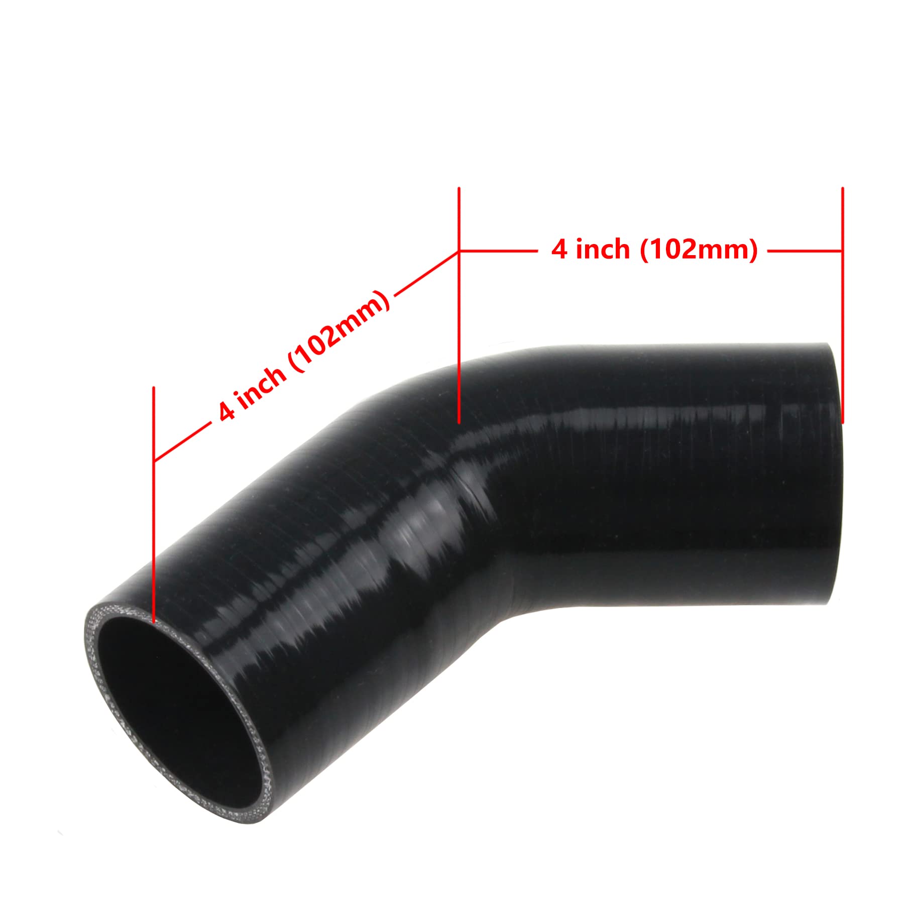 Ucreative 63mm inner diameter with 102mm leg length for flexible fit.