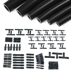 Ucreative silicone vacuum hose kit with six hoses, 5ft each, for versatile automotive connections.