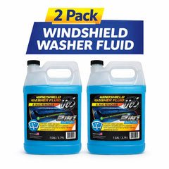 UCS windshield cleaning action on glass shows dirt and bug removal benefits.
