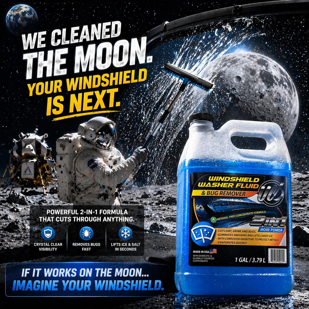 Concentrate UCS windshield fluid diluted for powerful dirt removal
