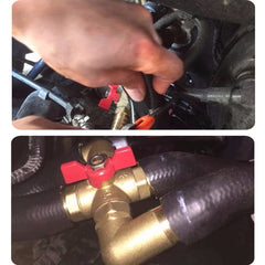 Uenede solid brass construction close-up emphasizing durability and corrosion resistance.