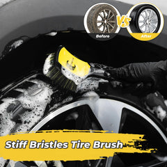 UERTUN ergonomic non-slip handle reduces fatigue during detailing.