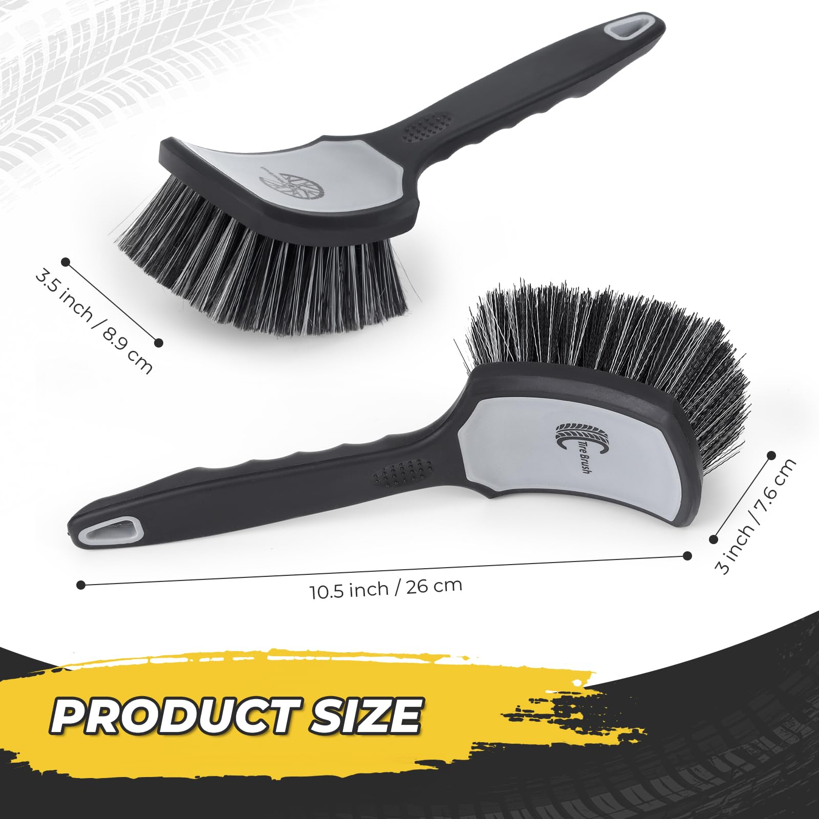 UERTUN stiff-tire-brush tackles stubborn grime on tires
