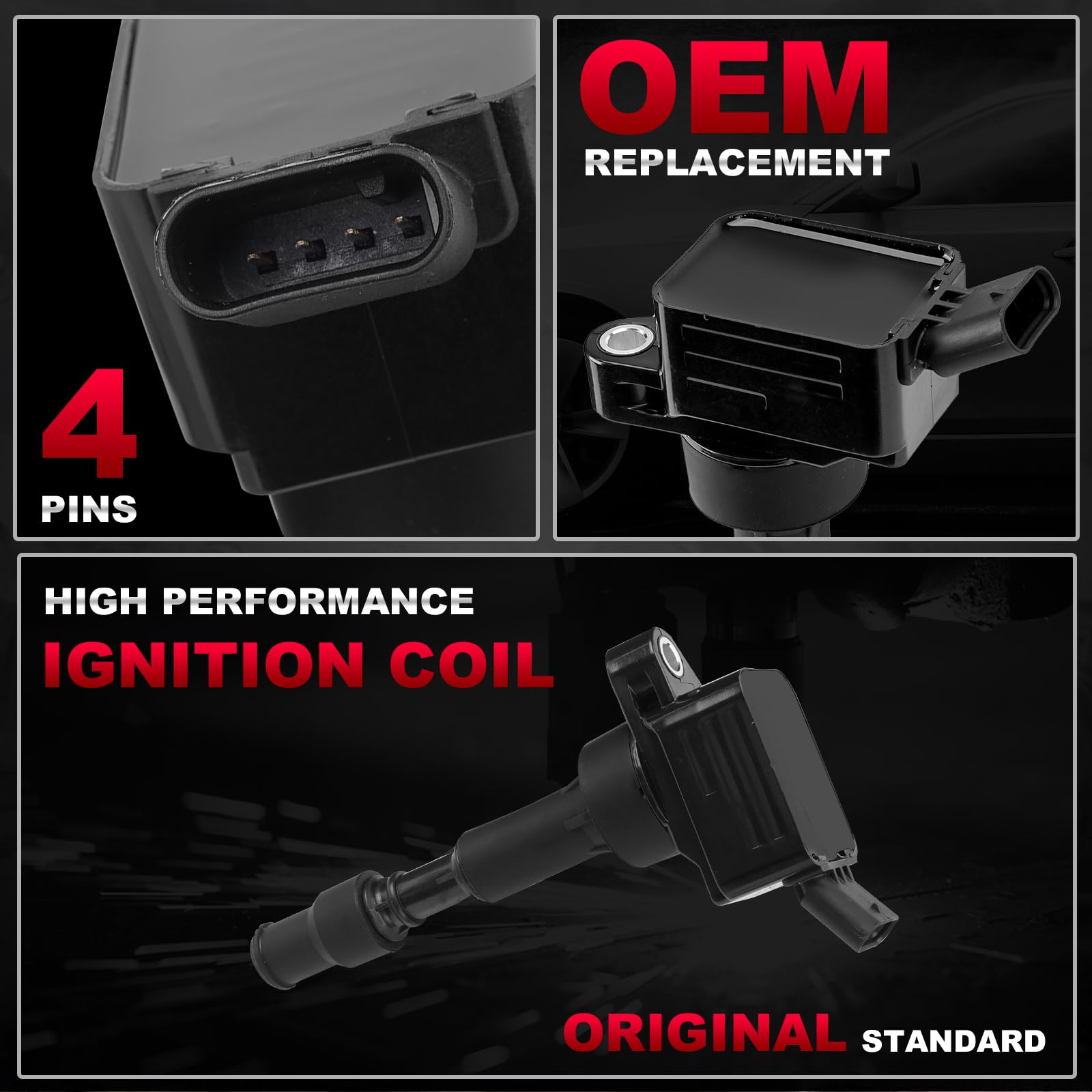 TEMSONE UF816 coil packs epoxy seal detail for moisture resistance