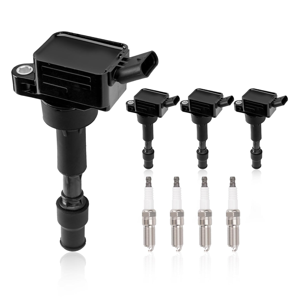 TEMSONE UF816 ignition coil packs close-up showing copper windings for durable ignition