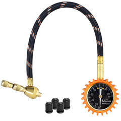 Uharbour 4x4 rapid air-down deflator gauge shown for precise tire pressure control on rough terrain