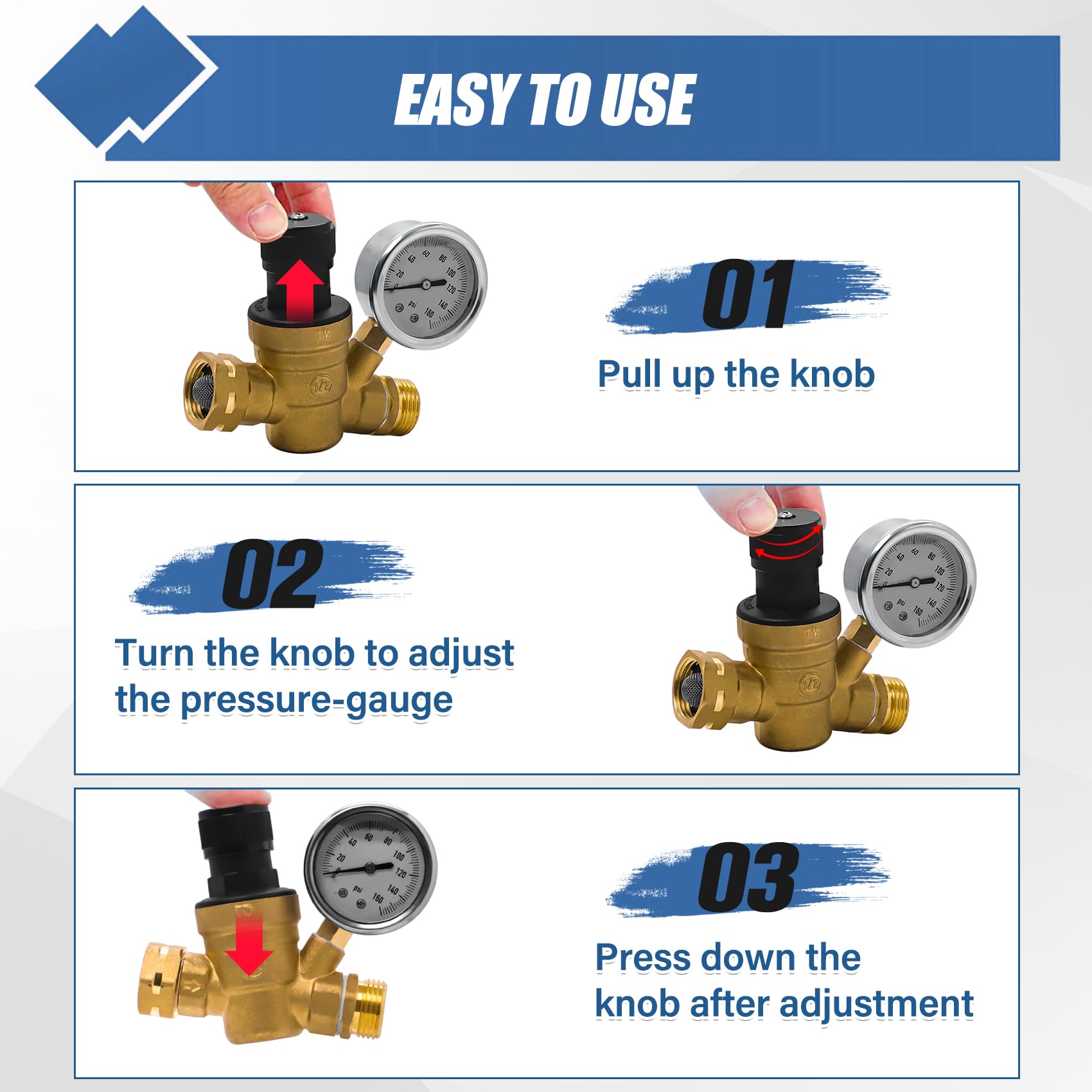 UHEGDRR hose quick connects speed up attaching and detaching.