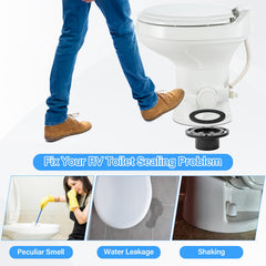 UHEGDRR flush ball seal displaying durable fit to prevent odors during trips