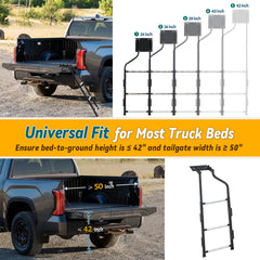 UIABOPZ rust-proof coating on tailgate ladder for durability