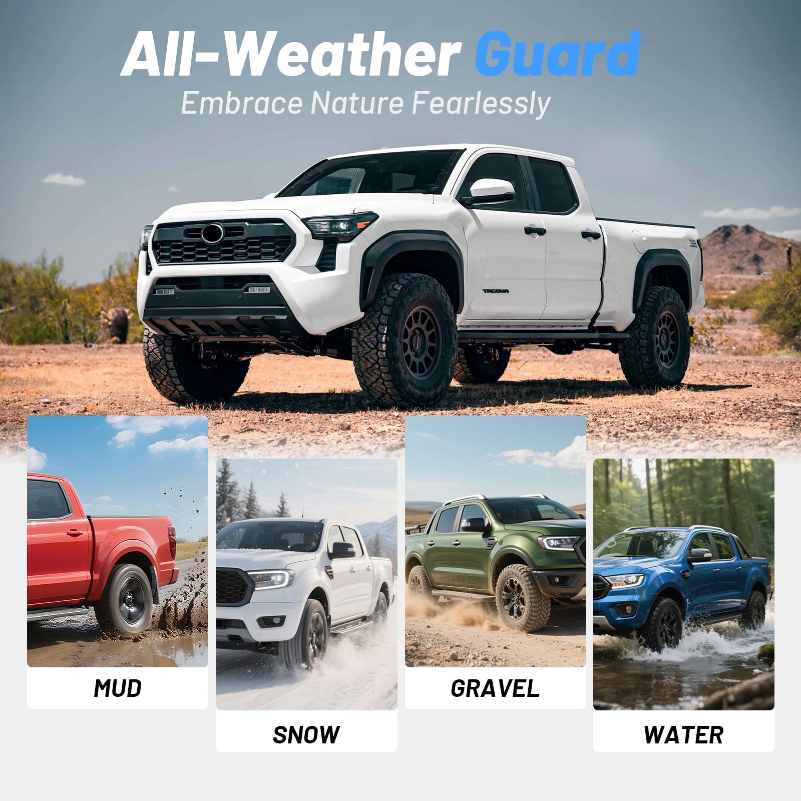 Uilffur mud flaps withstand off-road grime and harsh weather.