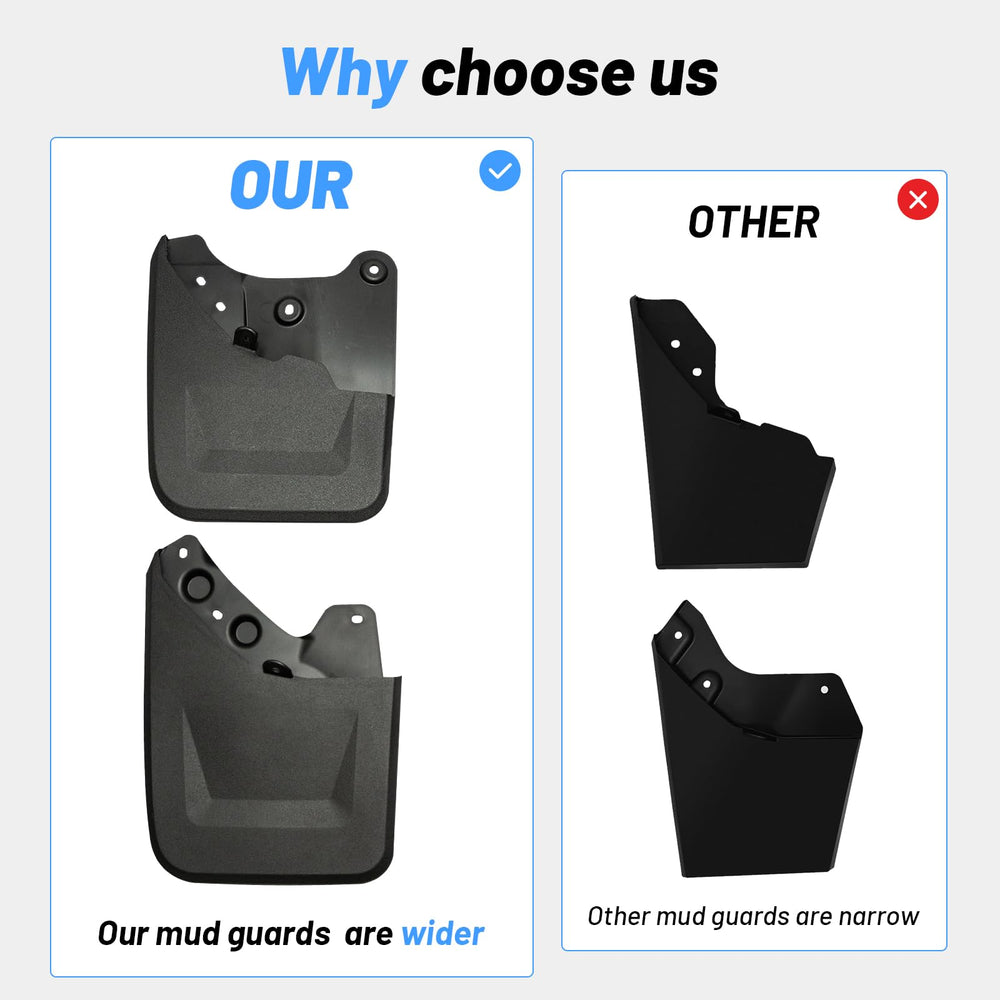 Uilffur Tacoma mud flap rear right minimizes spray on doors and lights.