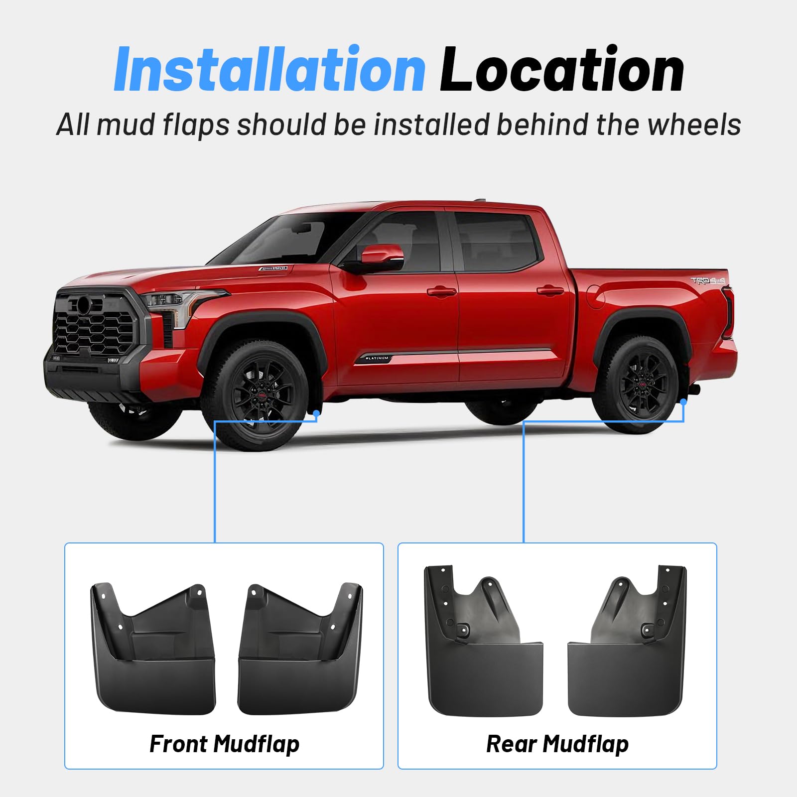Uilffur Tundra mud flaps durable PP-TPE construction