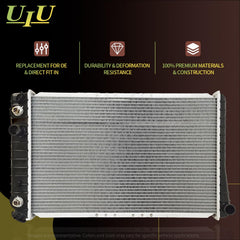UIU CU2423 radiator side view highlighting compact profile for trucks