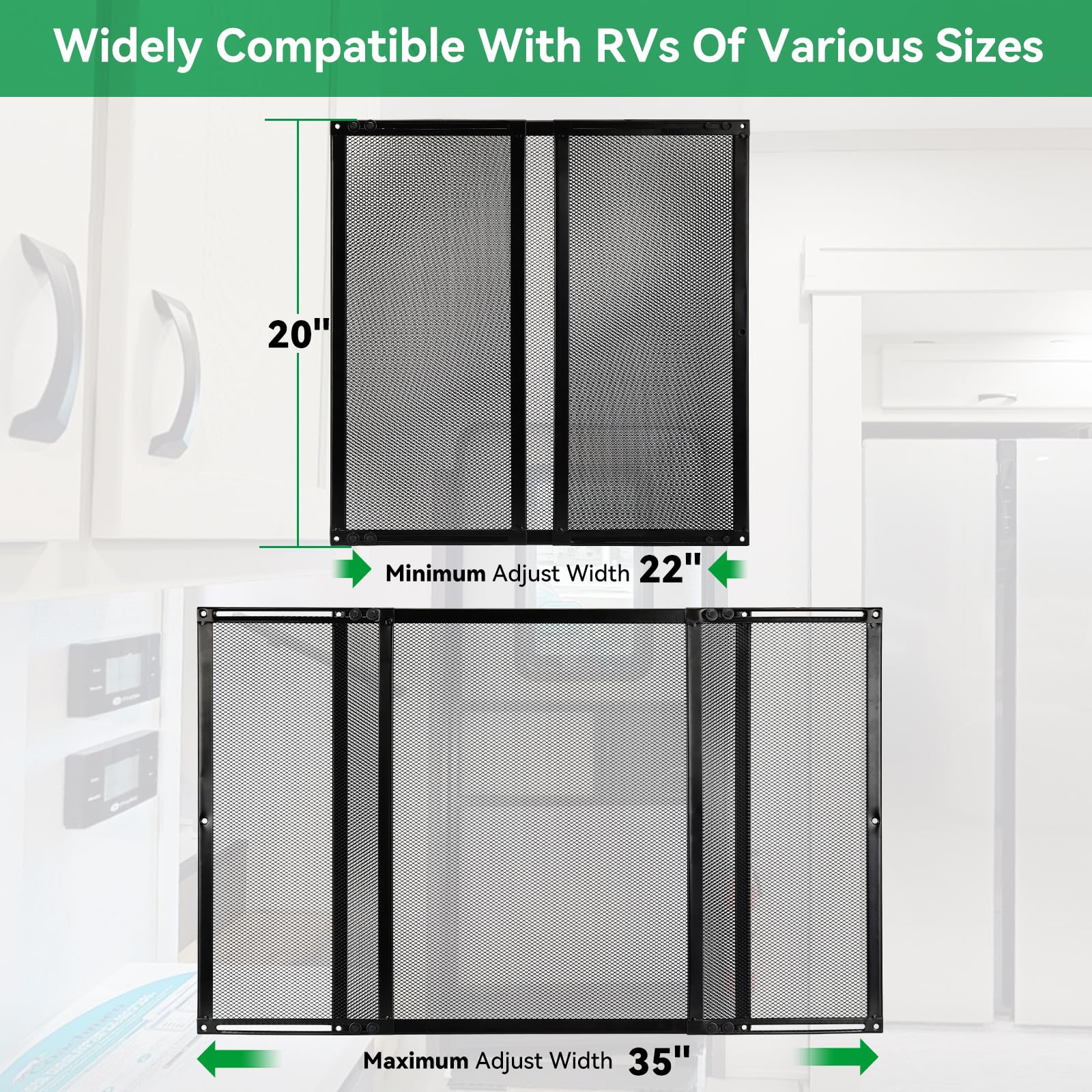 ULITECO lightweight-metal-door-guard is easy to install on campers' entryways.