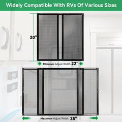 ULITECO lightweight-metal-door-guard is easy to install on campers' entryways.