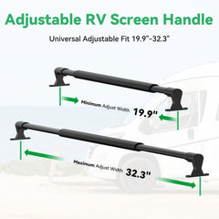 ULITECO adjustable-fit RV crossbar for universal door compatibility and easy setup