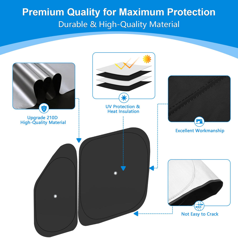 210T reflective fabric with dual layers keeps the cabin cooler