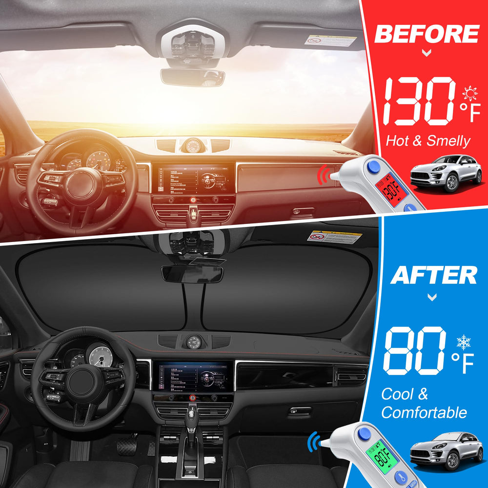 ULROLIT side window sunshade adds privacy and heat reduction.