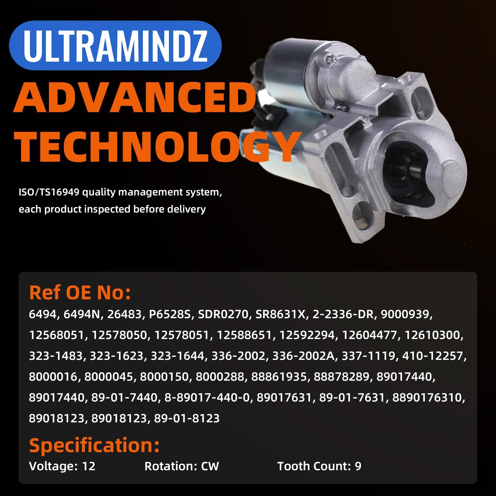 Ultramindz Avalanche 1500 starter, smooth crank and quick engagement.