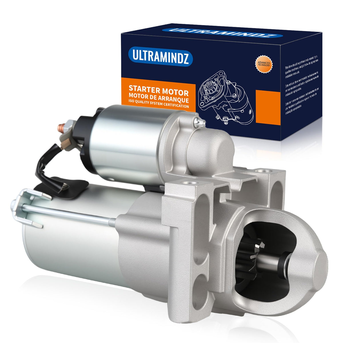 Ultramindz Silverado 1500 starter unit ready for installation, ensuring reliable engine cranks.