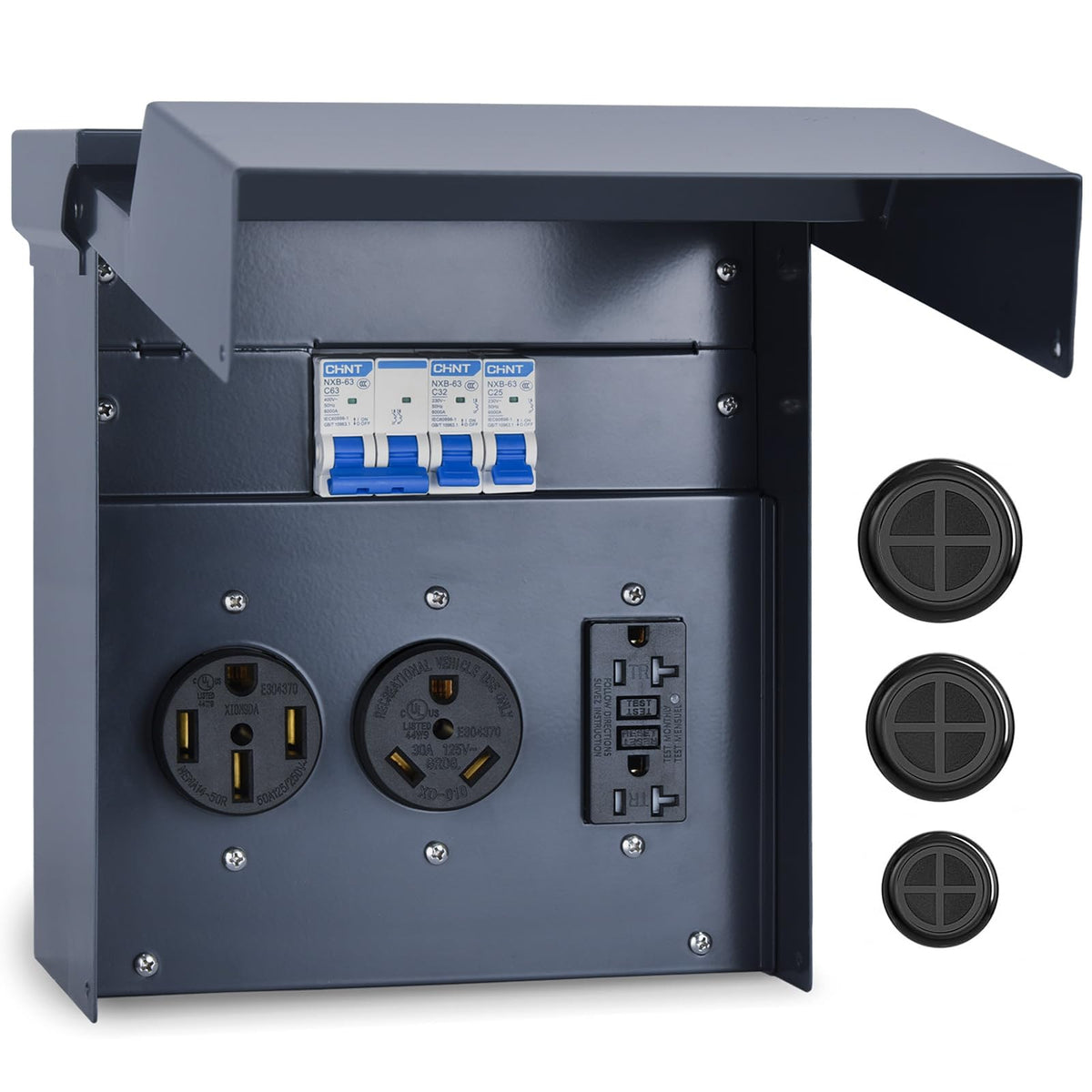 Umaogus RV panel weatherproof blue enclosure for outdoor use